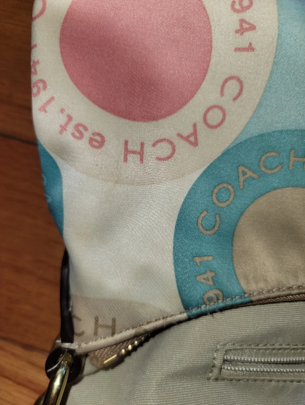 *READ* Coach Snaphead Demi Satin Shoulder Bag - Picture 11 of 14